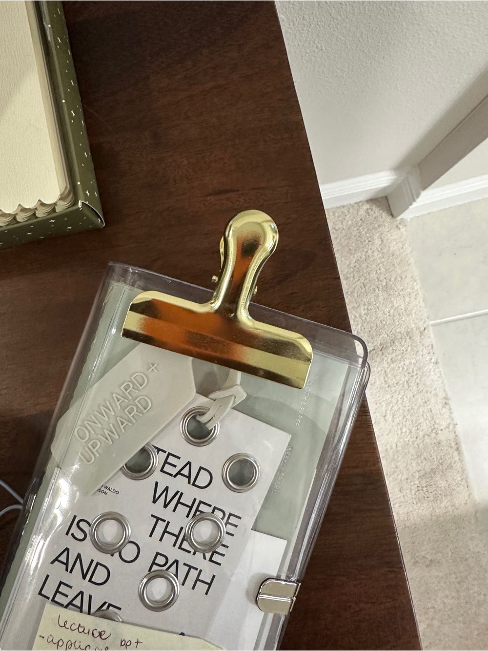 Gold planner Clip